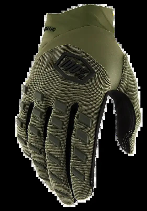 100% Airmatic Gloves – Green – Large 10000-00037