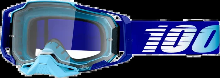 100% Armega Goggles – Royal – Clear 50004-00004