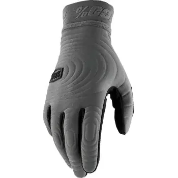 100% Brisker Xtreme Gloves – Charcoal – Small 10030-00006