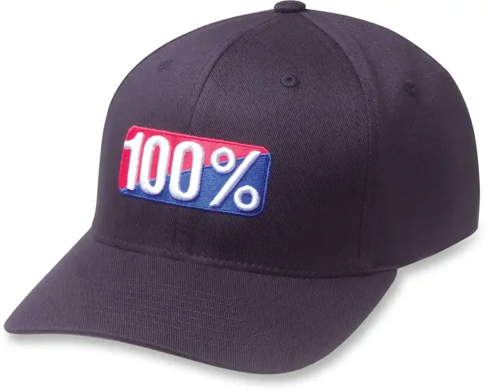100% Classic Flexfit® Hat – Black – Small/Medium 20043-00000