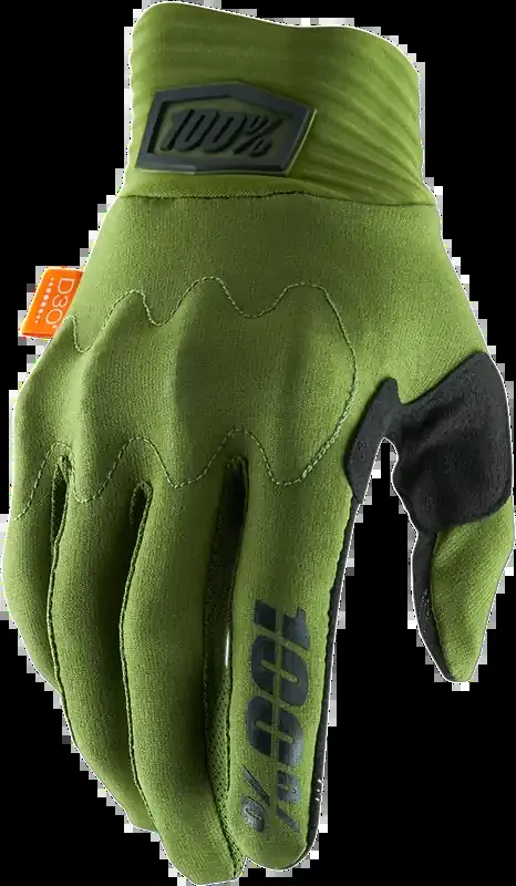 100% Cognito Gloves – Green/Black – Small 10014-00000