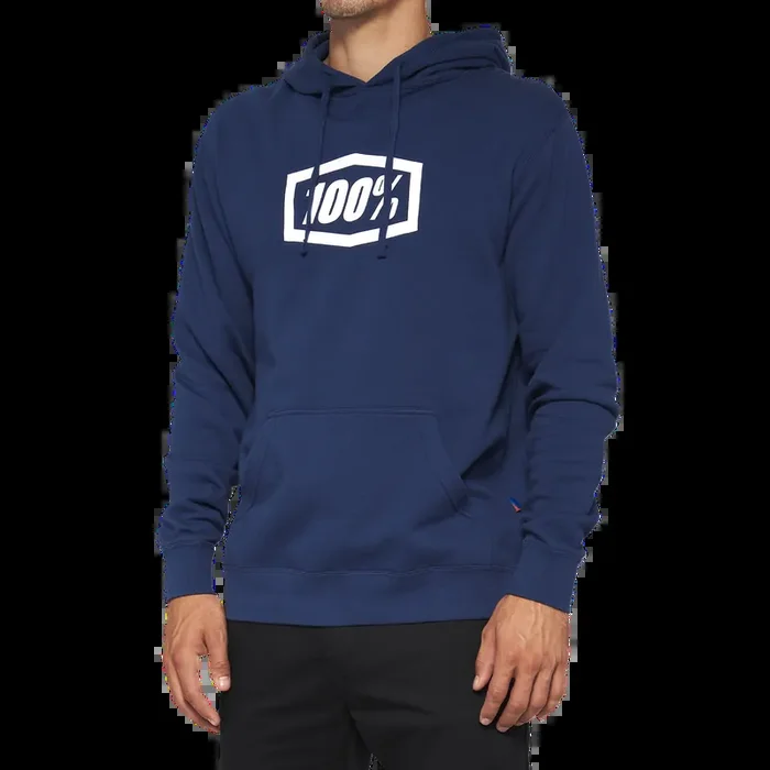 100% Icon Pullover Hoodie – Navy – Small 20029-00025