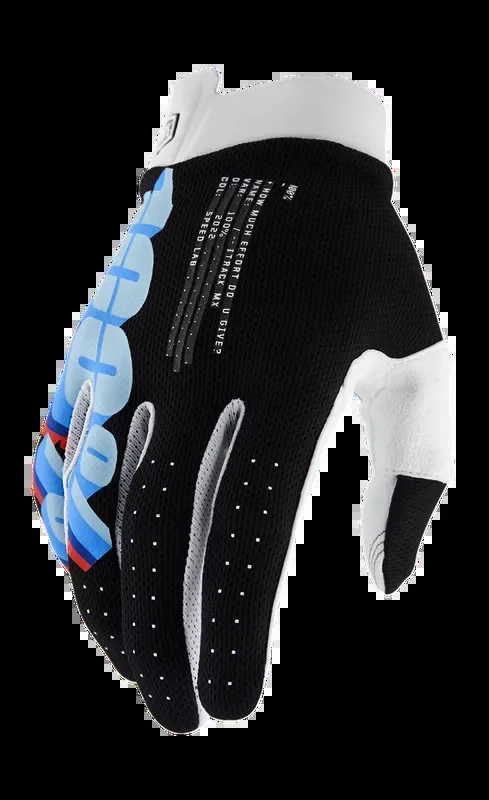 100% iTrack Gloves – System Black – Large 10008-00037