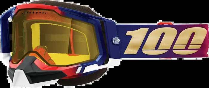 100% Racecraft 2 Snow Goggles – United – Yellow 50011-00006