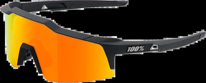 100% Speedcraft SL Sunglasses – Black – Red Mirror 60008-00005