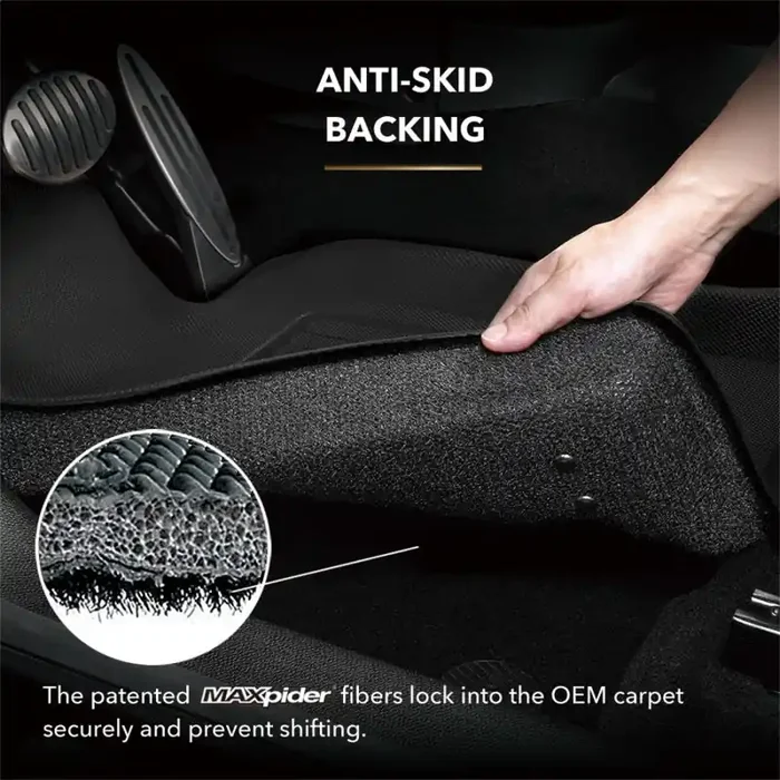 3D MAXpider 22-23 Rivian R1S Kagu 3rd Row Floormats – Black