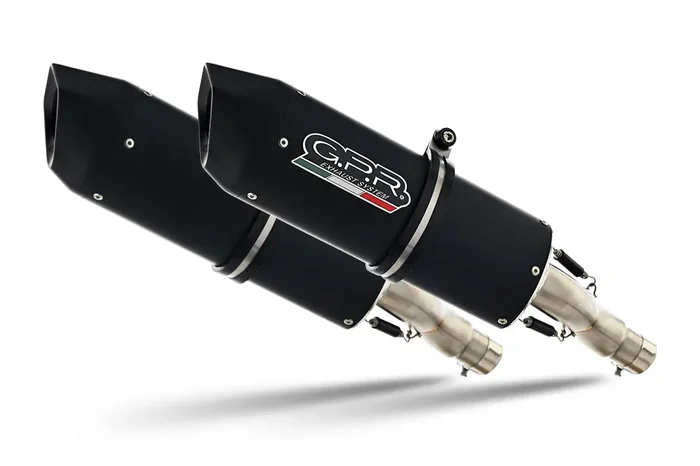 Aprilia Rsv 1000 R Factory 2006-2010 Exhaust GPR Double Slip-on Furore Nero