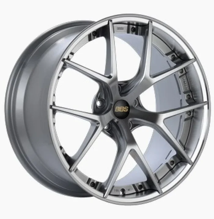 BBS RI-S 20×9 5×112 ET34 Diamond Silver Center / Diamond Cut Lip Wheel -82mm PFS/Clip Required