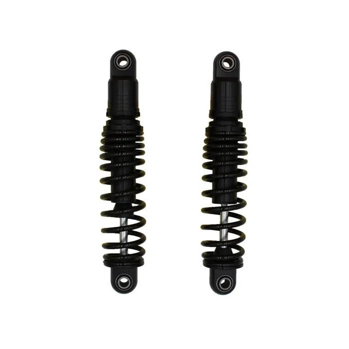 Black Adjustable Rear Shock Set for Harley Davidson Touring Models 1984-2020