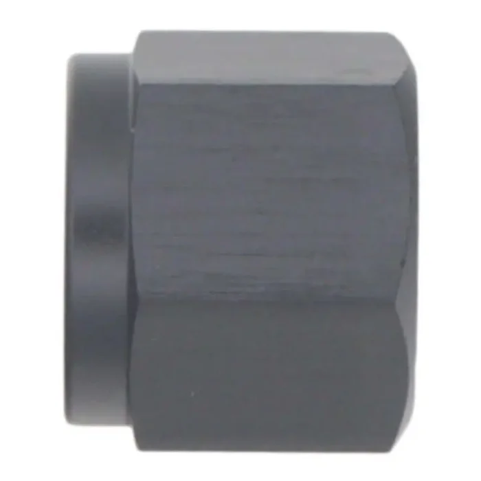 DeatschWerks 6AN Female Flare Cap – Anodized Matte Black