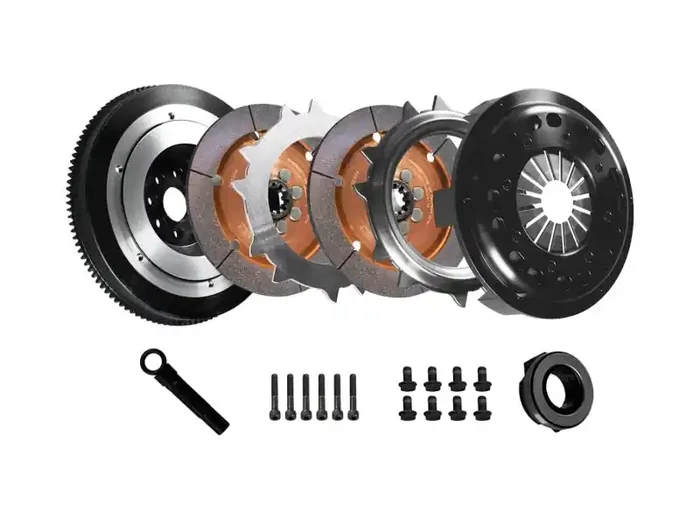 DKM Clutch BMW E34/E36/E39/E46/Z3/Z4 (6 Cyl) OE 5-Spd Ceramic Twin Disc MR Clutch Kit w/Flywheel