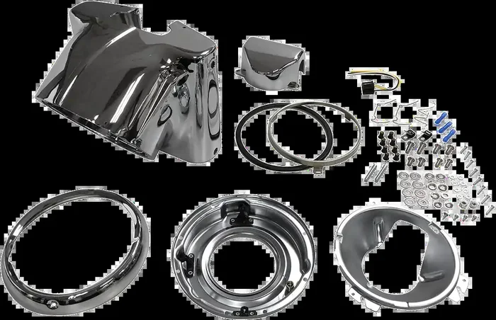 DRAG SPECIALTIES 7″ Nacelle Headlight Kit – Chrome Harley-Davidson L20-0629C
