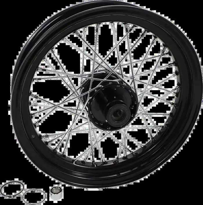 DRAG SPECIALTIES Front Wheel – Single Disc/No ABS – Black – 16″x3.00″ – ‘86-‘96 FLST 74287NB