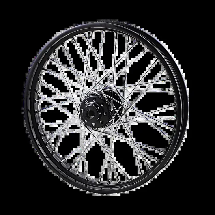 DRAG SPECIALTIES Front Wheel – Single Disc/No ABS – Black – 21″x2.15″ 71330B