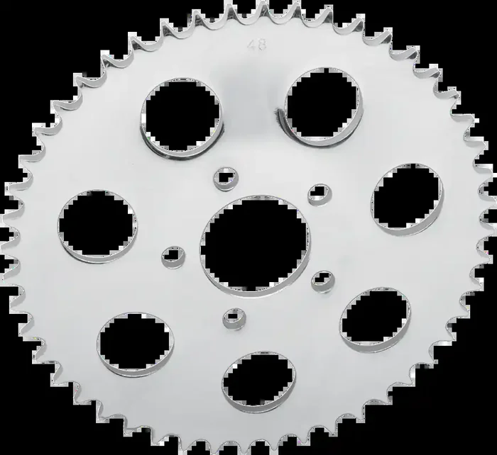 DRAG SPECIALTIES Rear Sprocket – Chrome – Dished – 49 Tooth 16425P
