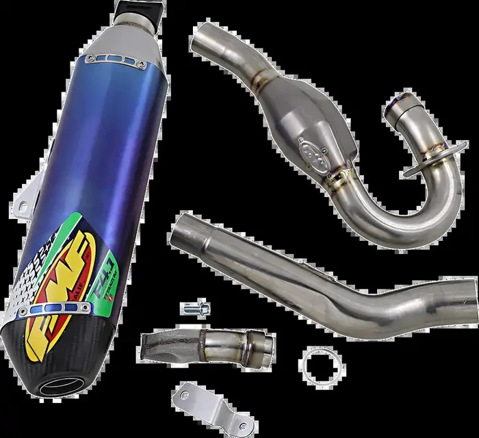 FMF 4.1 RCT Exhaust with MegaBomb – Anodized Titanium KX 450 F/X 2019- 2023 042373 1820-1844