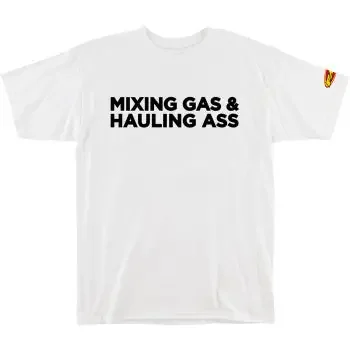 FMF Gass T-Shirt – White – Medium FA21118915WHTMD