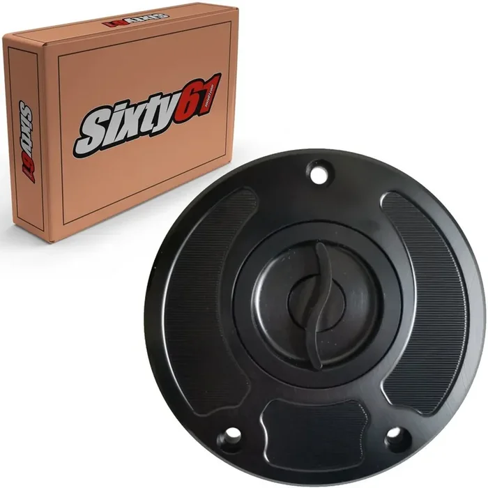 Honda CBR600RR 2003-2025 Gas Cap Keyless Quick Release in Black