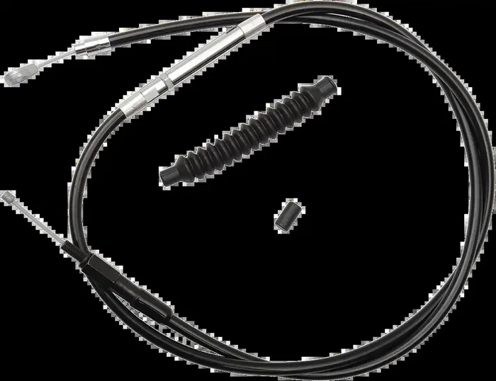 LA CHOPPERS Clutch Cable- 12″ – 14″ Ape Hanger Handlebars – Black Vinyl LA-8210C13B
