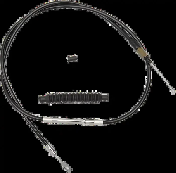 LA CHOPPERS Clutch Cable- 15″ – 17″ Ape Hanger Handlebars – Black Vinyl LA-8010C16B