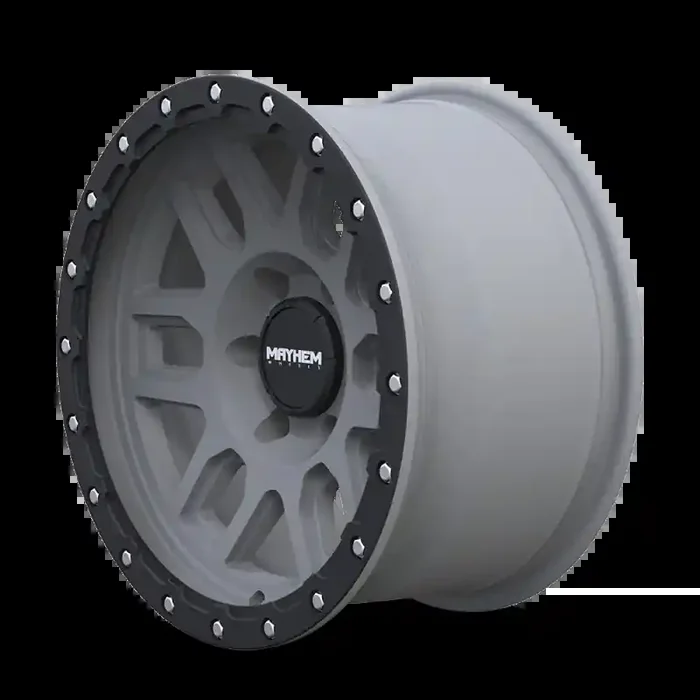 Mayhem 8304 Delta 17×9 / 5×127 BP / -12mm Offset / 78.1mm Hub Matte Gunmetal w/Matte Black Lip Wheel