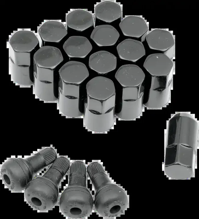 MOOSE UTILITY Lug Nut – 3/8″-24 – Black – 16 Pack SP300MO201B