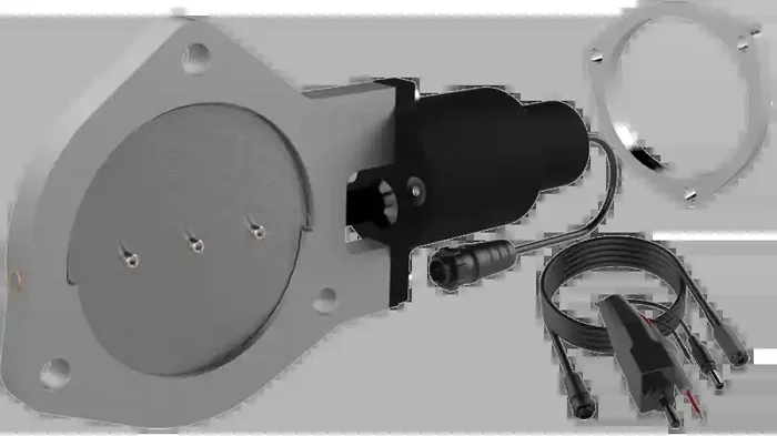 QTP 4in Bolt-On QTEC Electric Cutout Valve w/Flange – Single