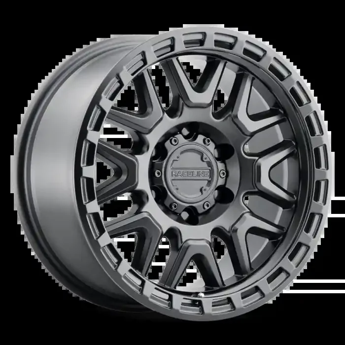 Raceline 953B Krank 17×8.5in / 6×139.7 BP / 18mm Offset / 106.1mm Bore – Satin Black Wheel