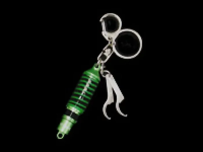 Tein Damper Keychain with Wrench – Green/Black