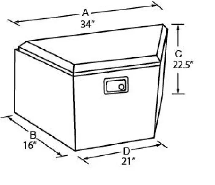 Tradesman Aluminum Trailer Tongue Storage Box (21in.) – Brite